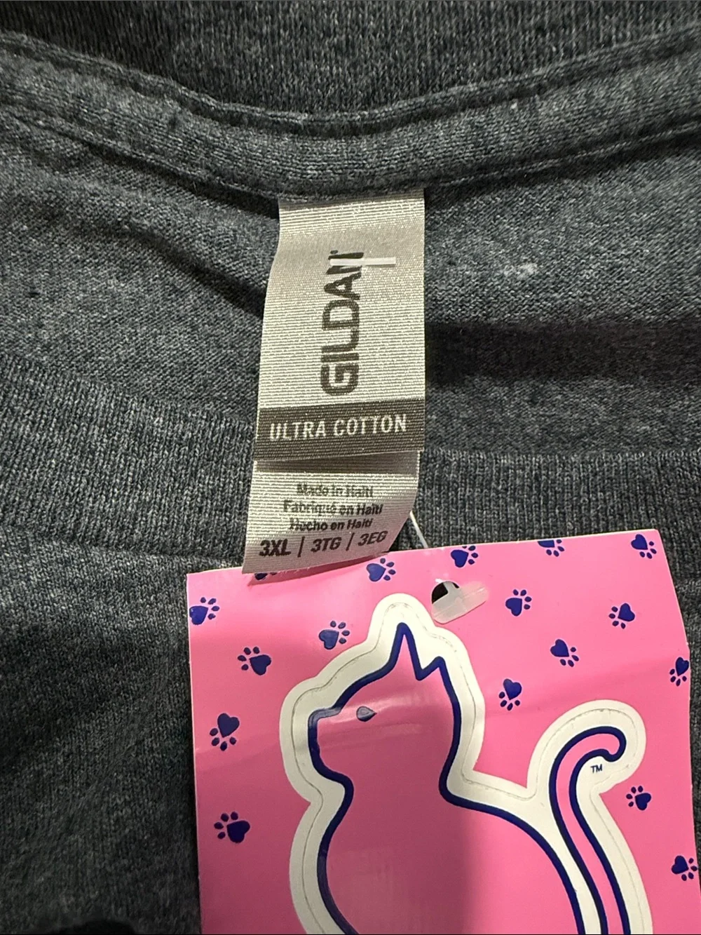 Kittie Kittie Sunflower Cat Graphic Tee - Gray - Picture 4 of 5